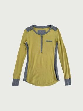 Henley Thermal Long Sleeve Tee